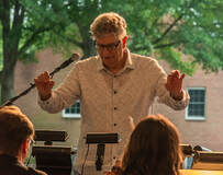 Larry Vote conducts River Concert Series 2014